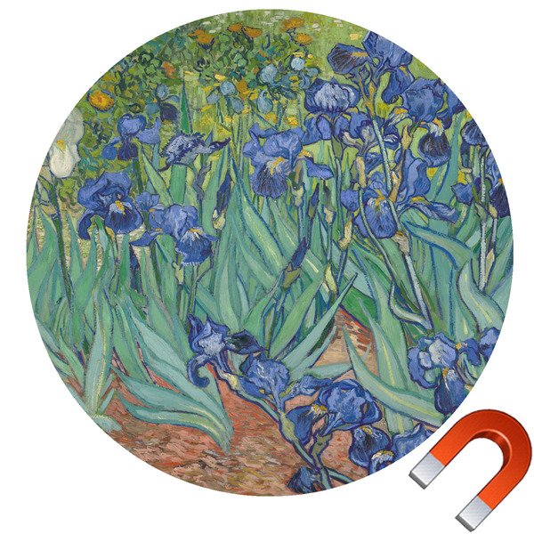 Custom Irises (Van Gogh) Car Magnet