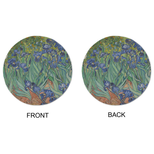 Irises (Van Gogh) Round Linen Placemats - APPROVAL (double sided)
