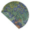 Irises (Van Gogh) Round Linen Placemats - Front (folded corner double sided)