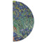 Irises (Van Gogh) Round Linen Placemats - HALF FOLDED (double sided)