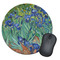 Irises (Van Gogh) Round Mouse Pad