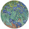 Irises (Van Gogh) Round Mousepad - APPROVAL