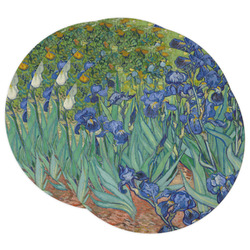 Irises (Van Gogh) Round Paper Coasters