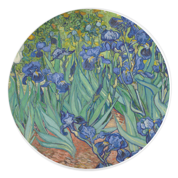 Custom Irises (Van Gogh) Round Stone Trivet