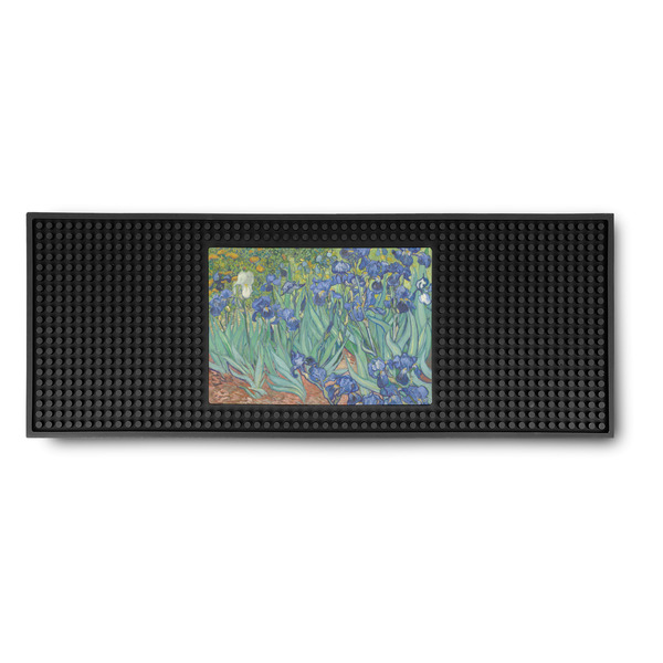 Custom Irises (Van Gogh) Rubber Bar Mat