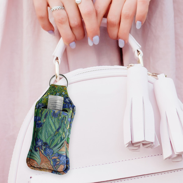 Irises (Van Gogh) Sanitizer Holder Keychain - Large (LIFESTYLE)