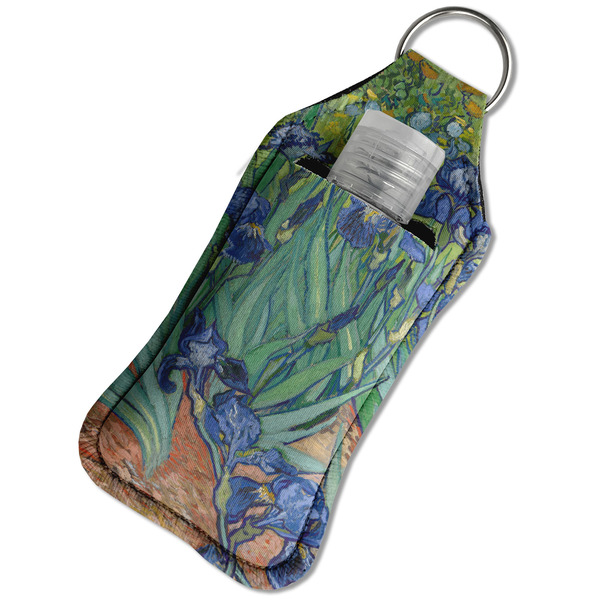 Irises (Van Gogh) Sanitizer Holder Keychain - Large in Case
