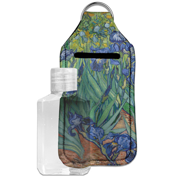 Custom Irises (Van Gogh) Hand Sanitizer & Keychain Holder - Large