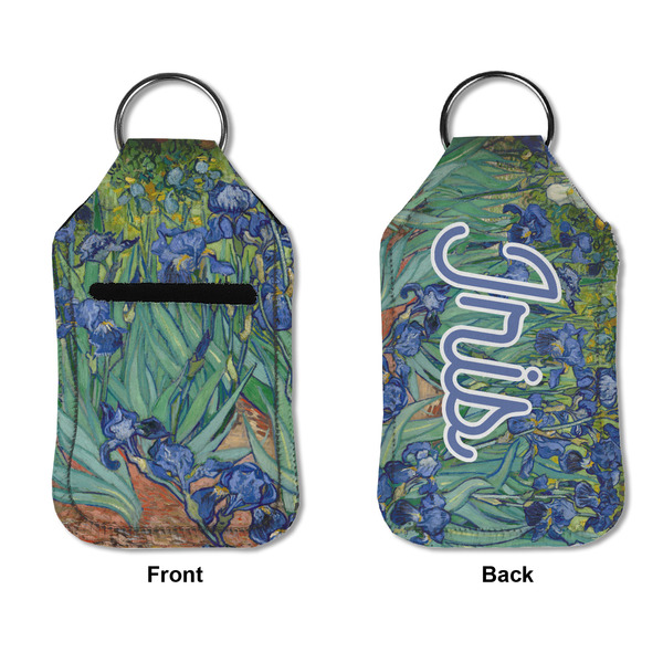 Irises (Van Gogh) Sanitizer Holder Keychain - Small APPROVAL (Flat)