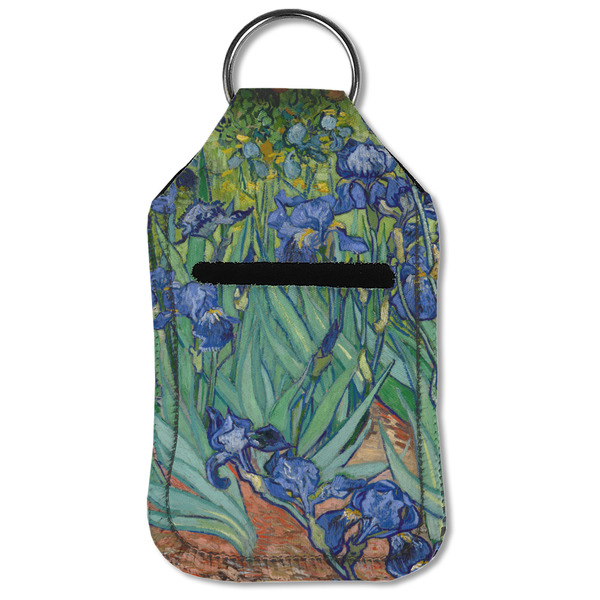 Irises (Van Gogh) Sanitizer Holder Keychain - Small (Front Flat)