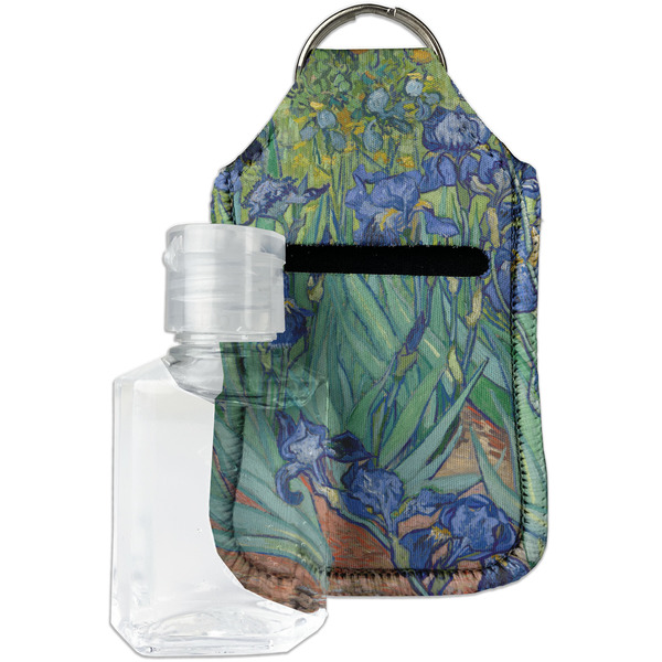 Custom Irises (Van Gogh) Hand Sanitizer & Keychain Holder - Small