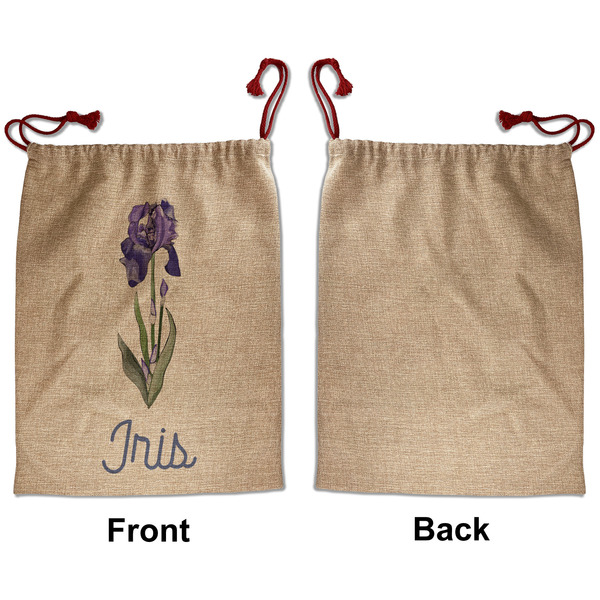 Irises (Van Gogh) Santa Bag - Approval - Front