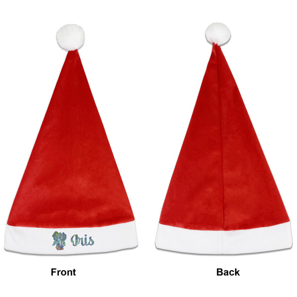 Irises (Van Gogh) Santa Hats - Front and Back (Single Print) APPROVAL
