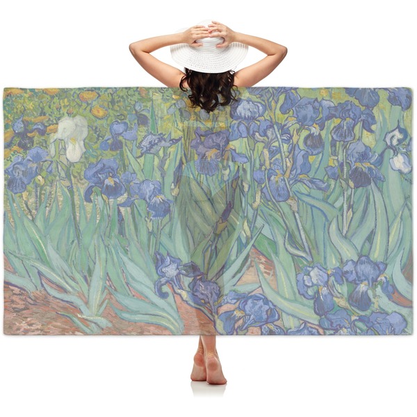 Custom Irises (Van Gogh) Sheer Sarong
