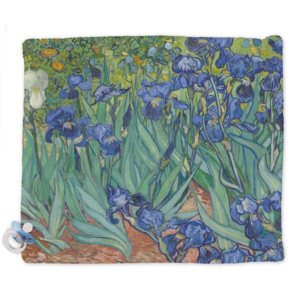 Custom Irises (Van Gogh) Security Blanket - Single Sided
