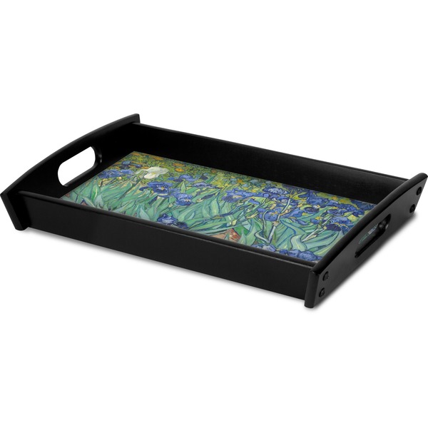Irises (Van Gogh) Serving Tray Black - Corner