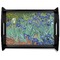 Irises (Van Gogh) Black Wooden Tray - Large