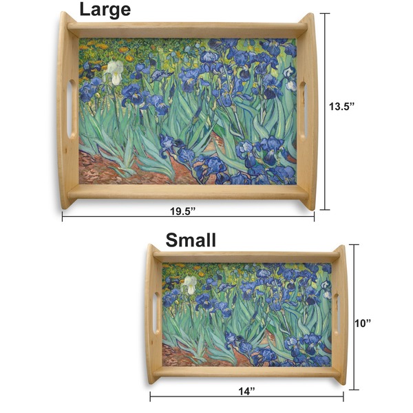 Irises (Van Gogh) Serving Tray Wood Sizes