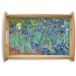 Irises (Van Gogh) Natural Wooden Tray - Small