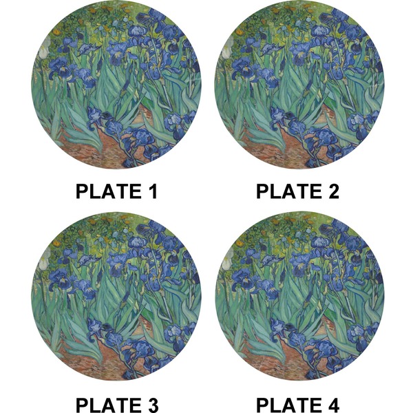 Irises (Van Gogh) Set of Appetizer / Dessert Plates (Approval)