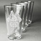 Irises (Van Gogh) Pint Glasses - Engraved (Set of 4)
