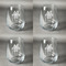 Irises (Van Gogh) Set of Four Personalized Stemless Wineglasses (Approval)