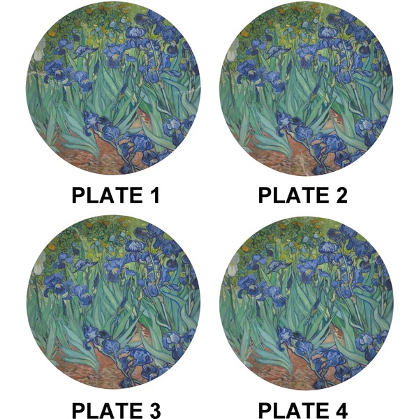 Irises (Van Gogh) Set of Lunch / Dinner Plates (Approval)