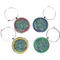 Irises (Van Gogh) Wine Charms (Set of 4)