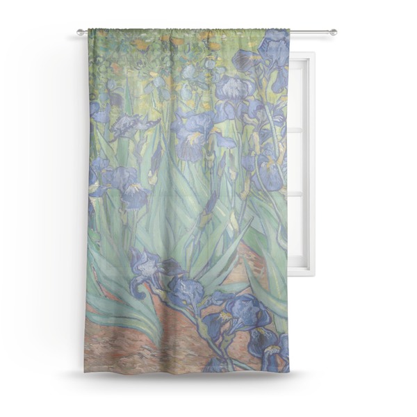 Custom Irises (Van Gogh) Sheer Curtain - 50"x84"