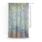Irises (Van Gogh) Sheer Curtain With Window and Rod