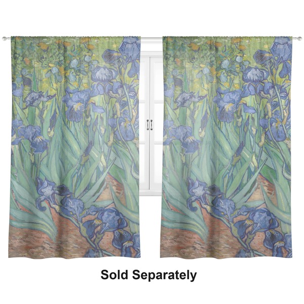 Irises (Van Gogh) Sheer Curtains