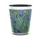 Irises (Van Gogh) Ceramic Shot Glass - 1.5 oz - Two Tone - Set of 4