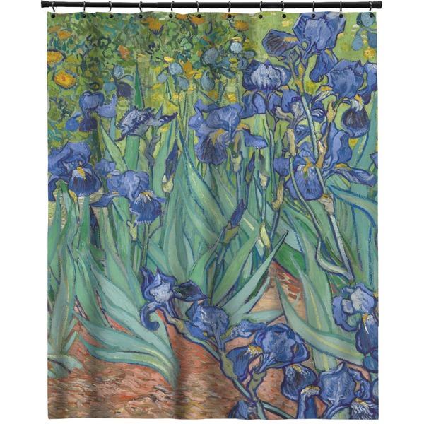 Custom Irises (Van Gogh) Extra Long Shower Curtain - 70"x84"