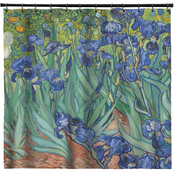 Custom Irises (Van Gogh) Shower Curtain - 71" x 74"