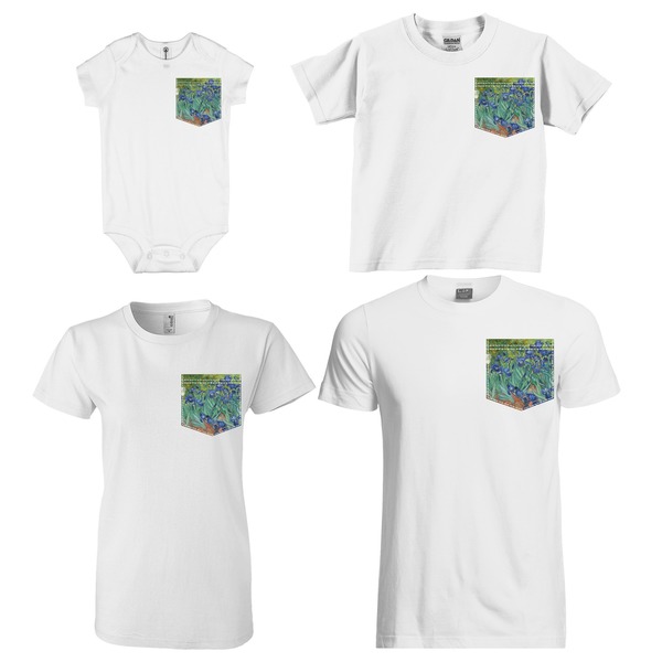 Irises (Van Gogh) Sized Pockets on Various Products