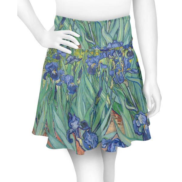 Custom Irises (Van Gogh) Skater Skirt - Large