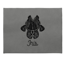 Irises (Van Gogh) Gift Boxes w/ Engraved Leather Lid