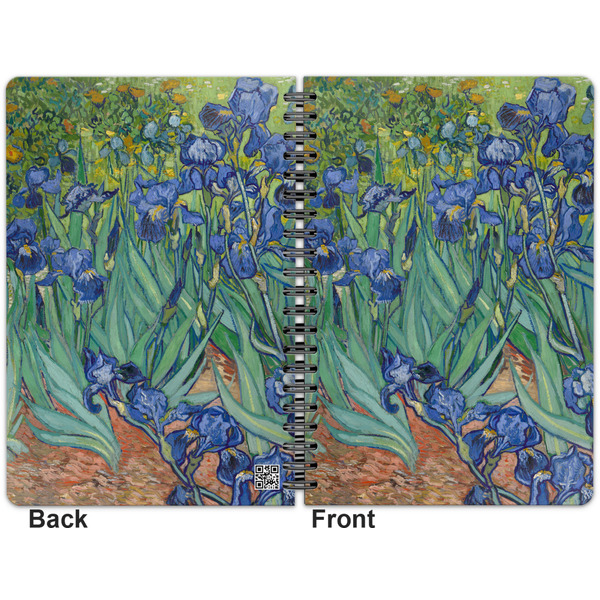 Irises (Van Gogh) Spiral Journal 7 x 10 - Apvl