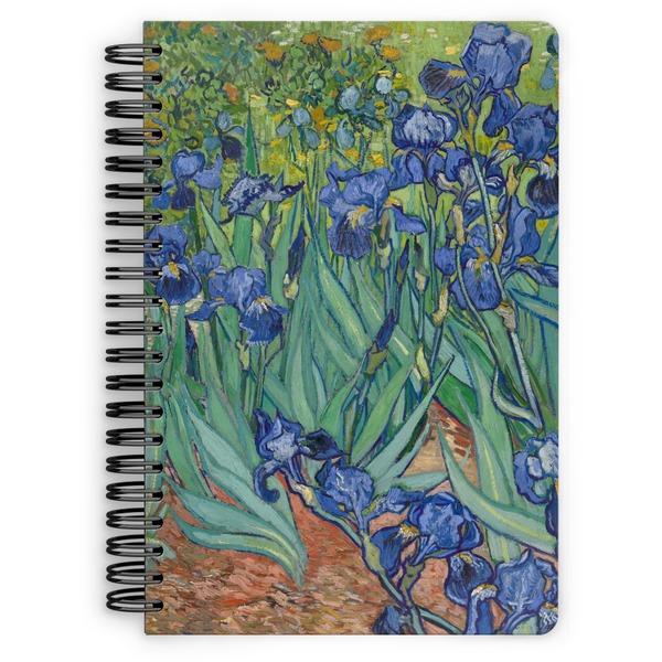 Custom Irises (Van Gogh) Spiral Notebook - 7x10