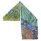 Irises (Van Gogh) Sports Towel Folded - Both Sides Showing