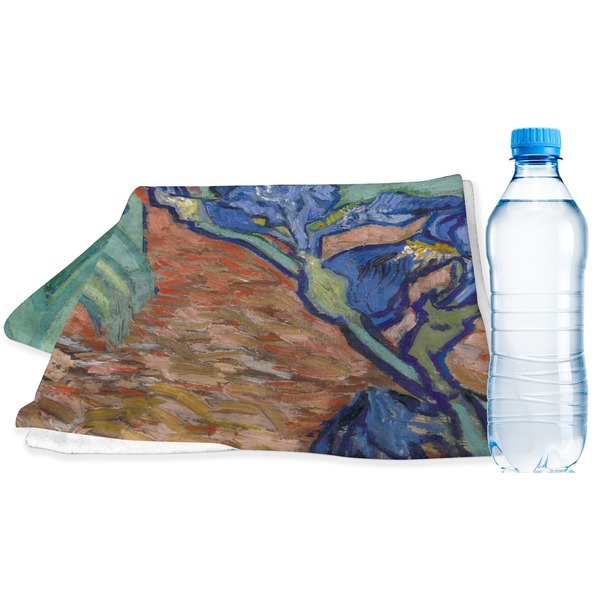 Custom Irises (Van Gogh) Sports & Fitness Towel