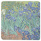 Irises (Van Gogh) Square Coaster Rubber Back - Single