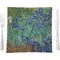 Irises (Van Gogh) Glass Square Lunch / Dinner Plate 9.5"