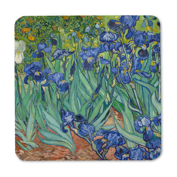 Irises (Van Gogh) Square Fridge Magnet - FRONT