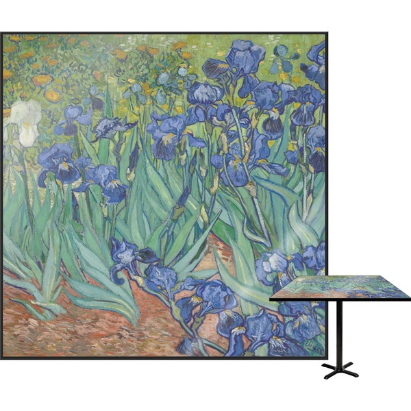 Custom Irises (Van Gogh) Square Table Top