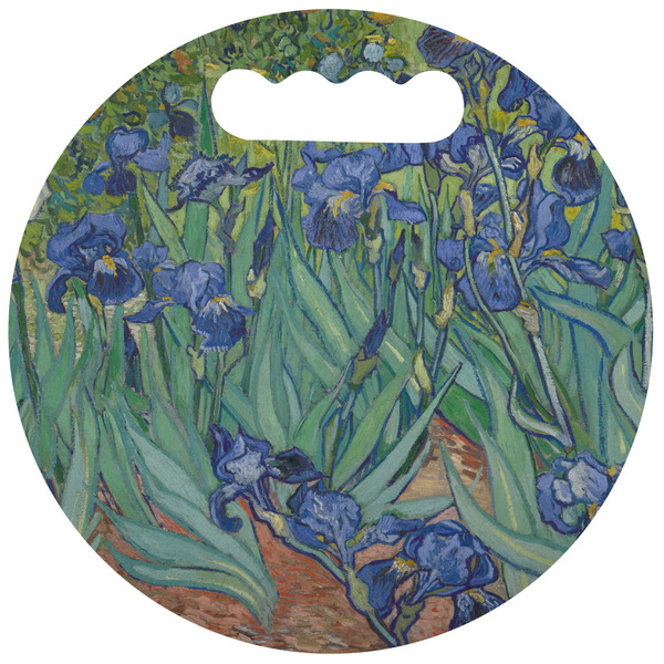 Custom Irises (Van Gogh) Stadium Cushion (Round)