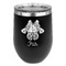 Irises (Van Gogh) Stemless Stainless Steel Wine Tumbler - Black - Double Sided