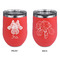Irises (Van Gogh) Stainless Wine Tumblers - Coral - Double Sided - Approval