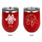 Irises (Van Gogh) Stainless Wine Tumblers - Red - Double Sided - Approval