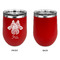 Irises (Van Gogh) Stainless Wine Tumblers - Red - Single Sided - Approval